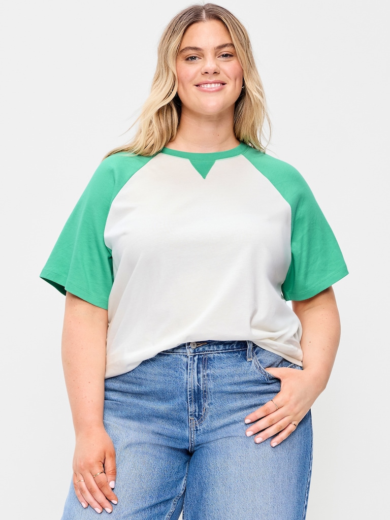 Vintage Crew-Neck Raglan T-Shirt