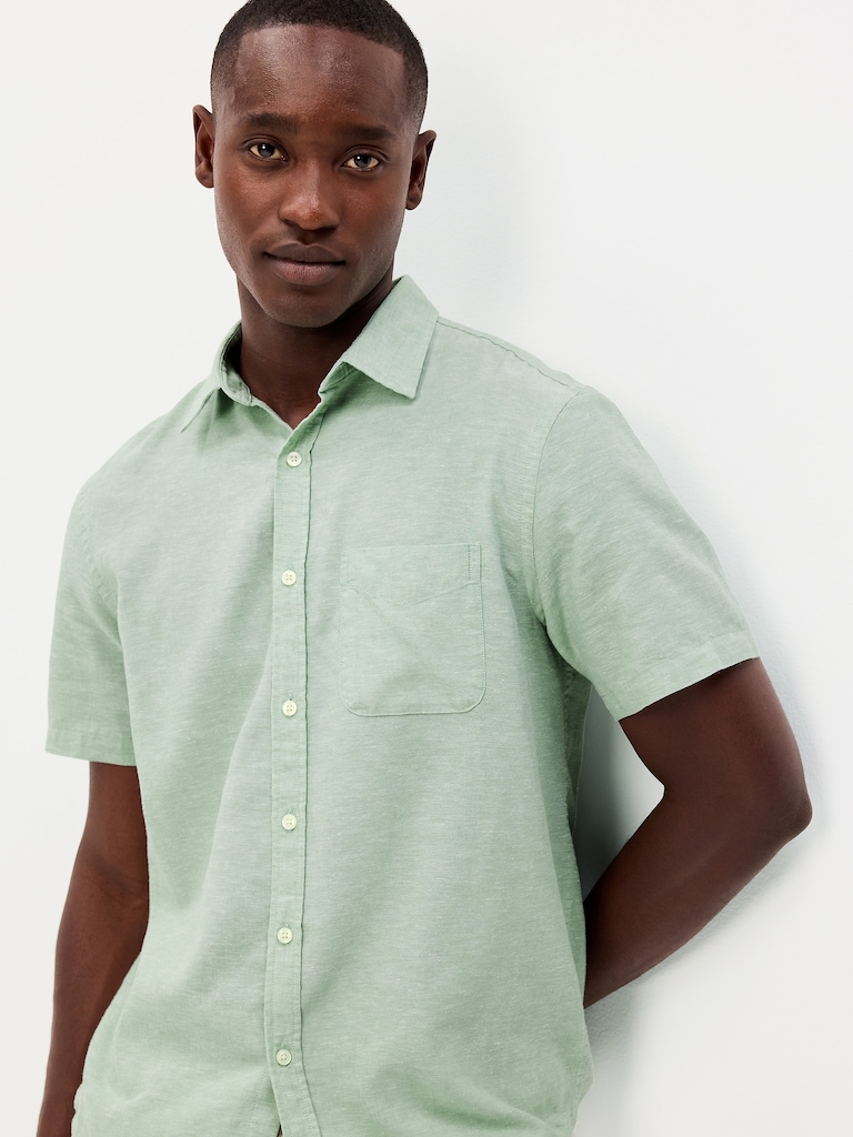 Classic Fit Everyday Linen-Blend Shirt