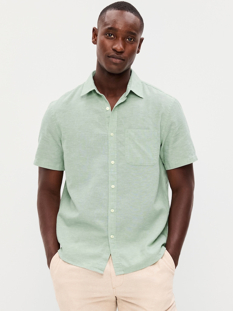 Classic Fit Everyday Linen-Blend Shirt