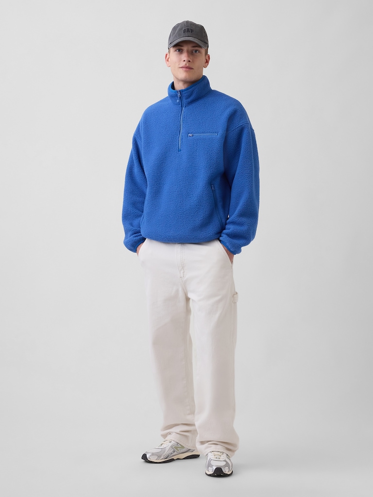 Sherpa Oversized Half-Zip Pullover