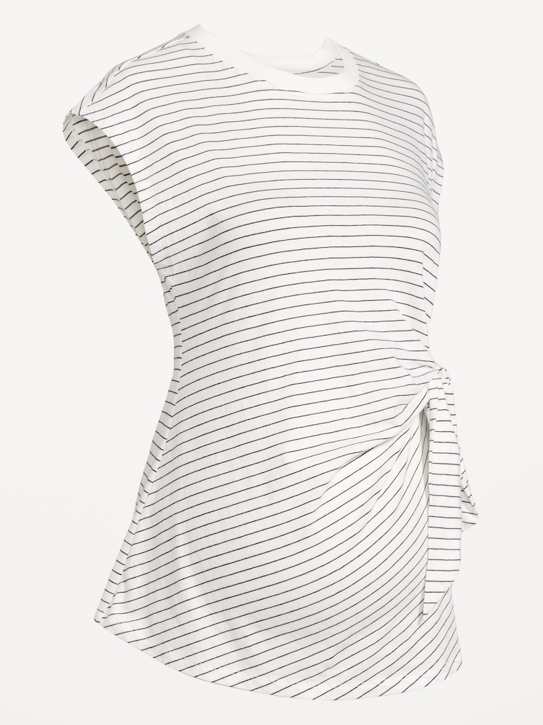 Maternity Side-Tie Jersey Top
