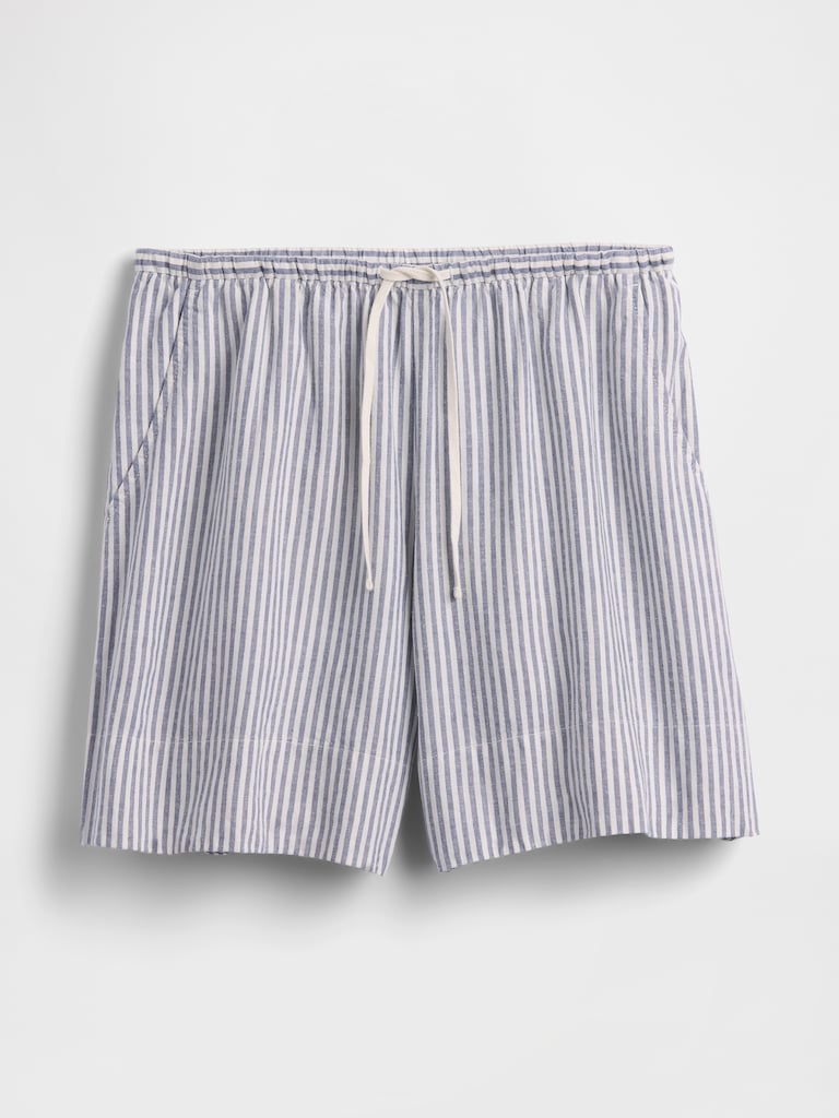 Linen-Blend Easy Shorts