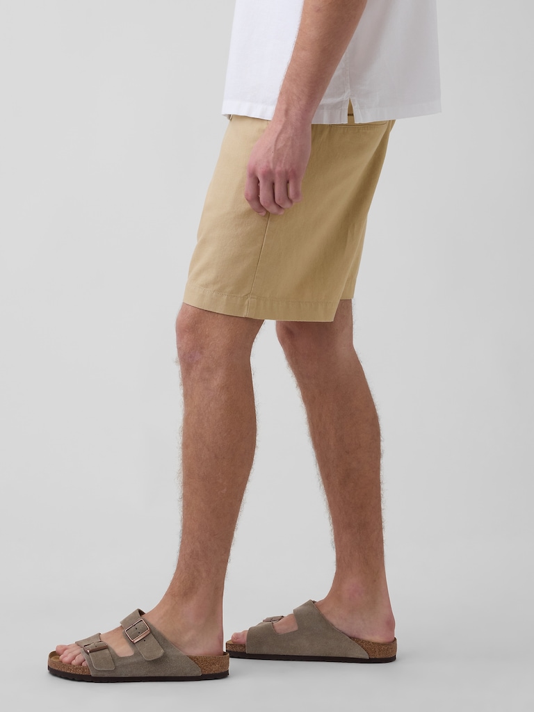 7.5" Linen-Cotton Shorts