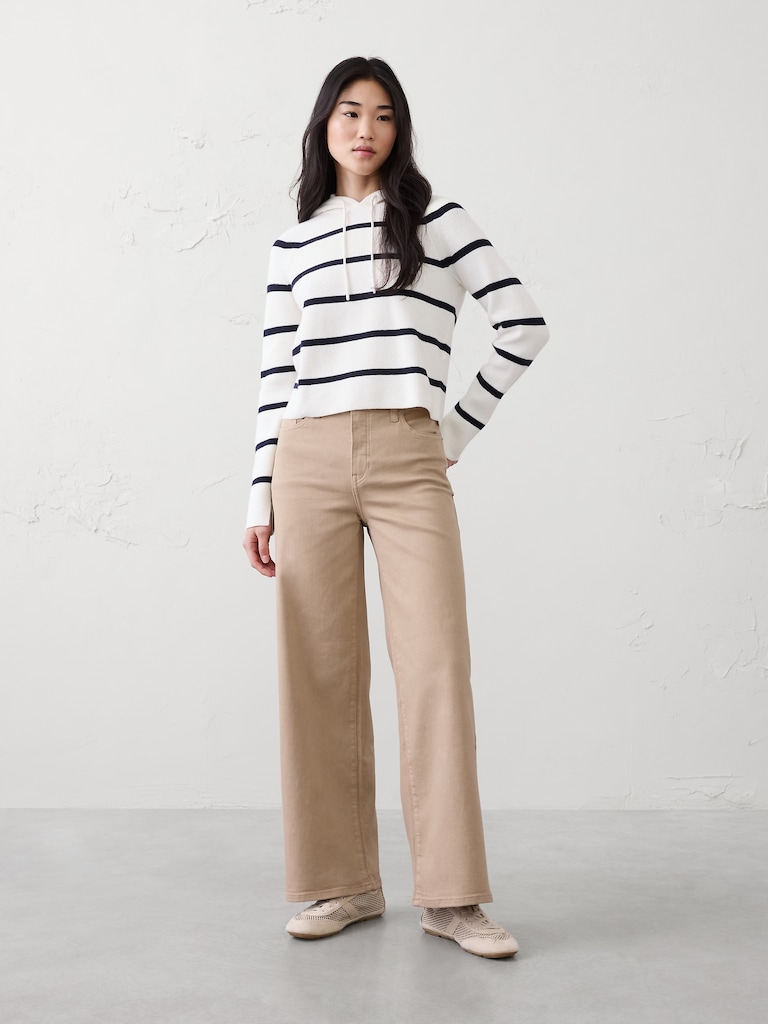 Wide-Leg High-Rise Jean