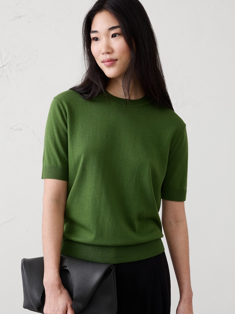 Forever Short-Sleeve Sweater