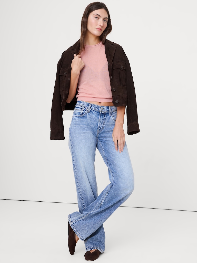 Sheer Ultra-Fine Cotton Sweater Tank