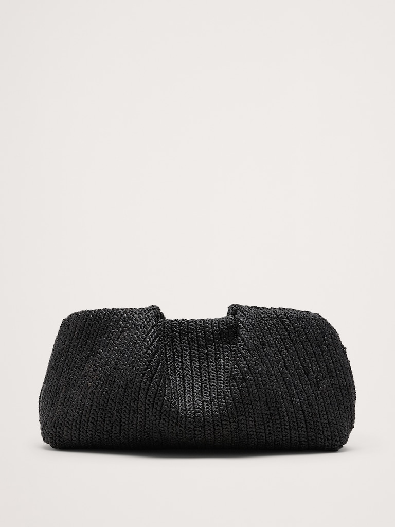 Raffia Clutch