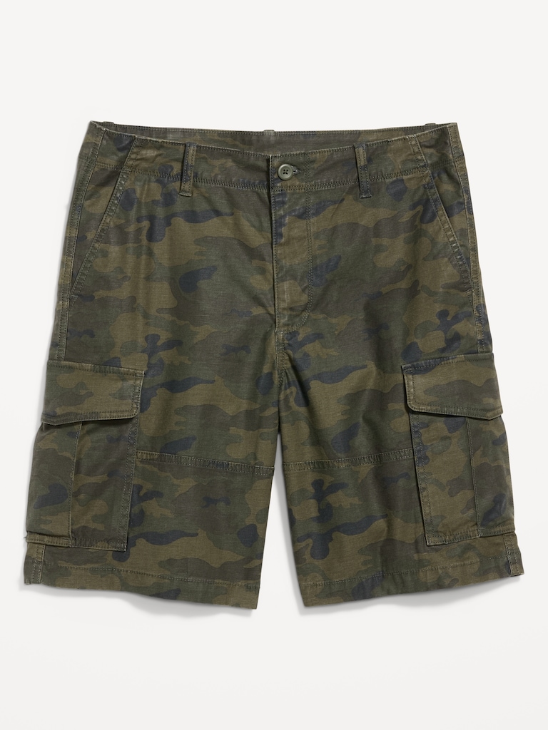 90's Loose Lived-In Cargo Shorts -- 10-inch inseam