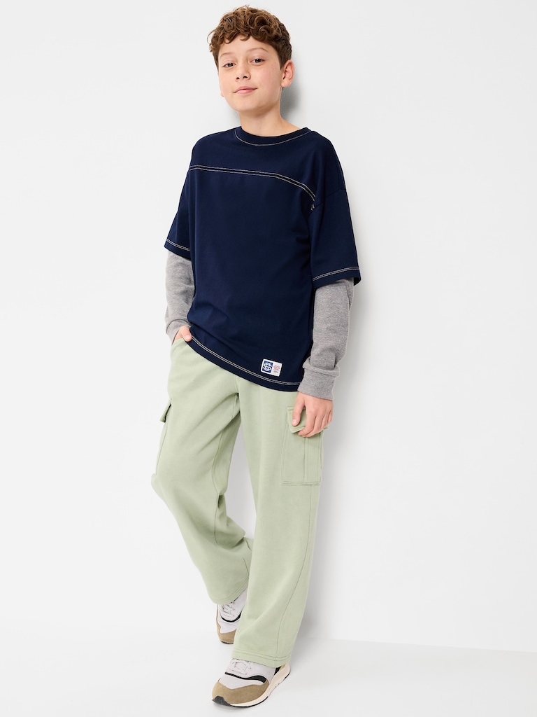 Favorite Fleece Baggy Cargo Sweatpants for Boys