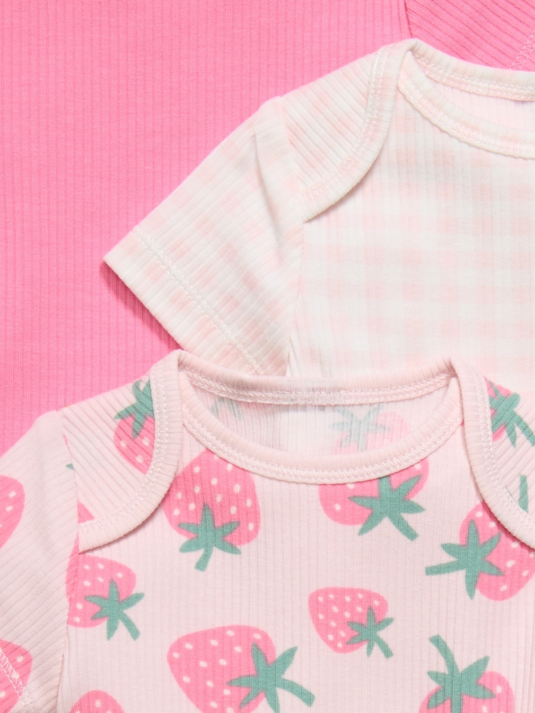 Ribbed Bodysuit 3-Pack for Baby