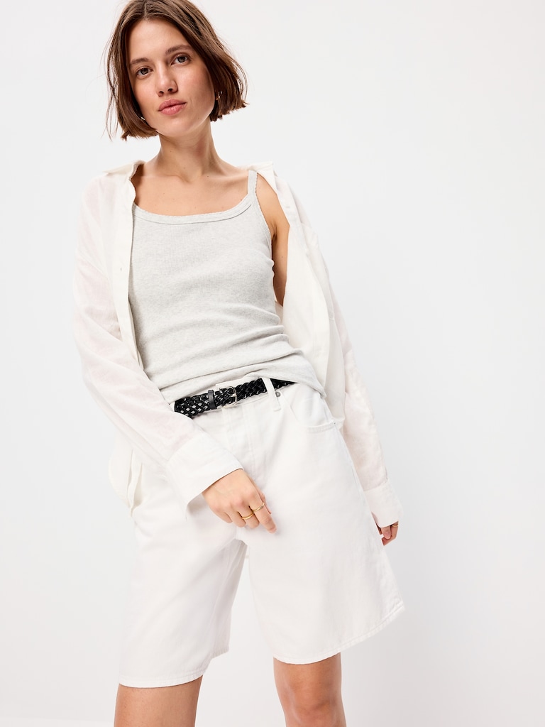 Rib-Knit Cami Tank Top