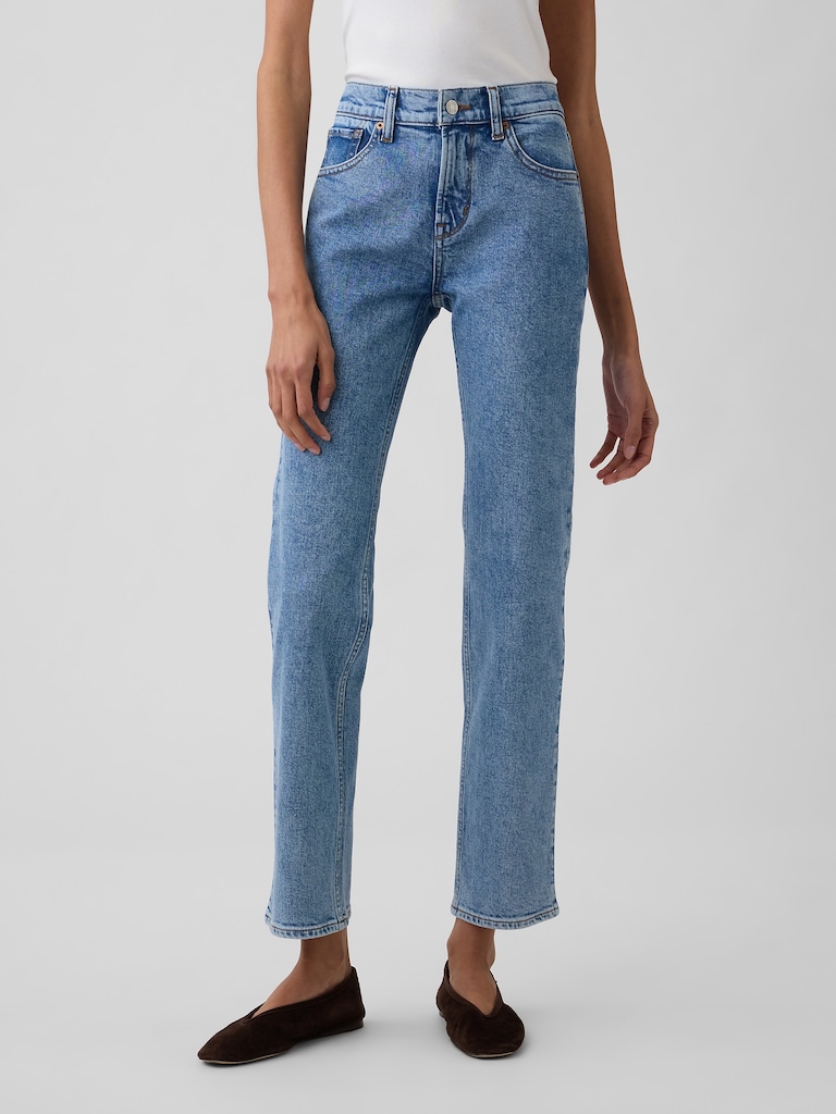 Mid Rise '90s Straight Jeans