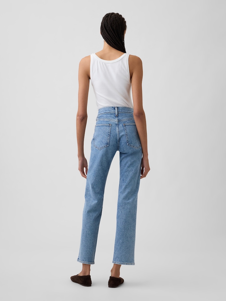 Mid Rise '90s Straight Jeans
