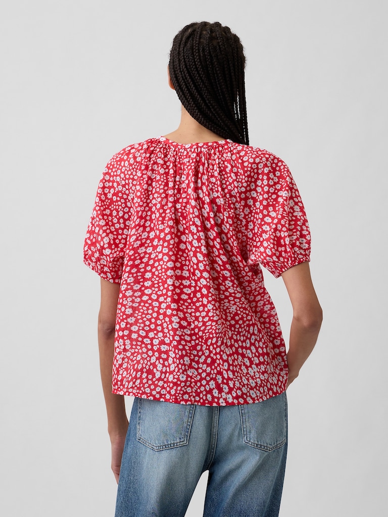 Oversized Puff Sleeve Top