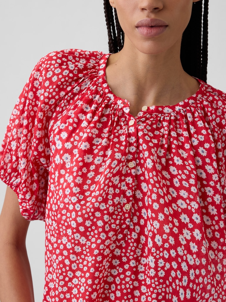 Oversized Puff Sleeve Top