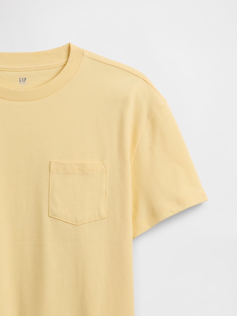 Kids Everyday Soft Stripe Pocket T-Shirt