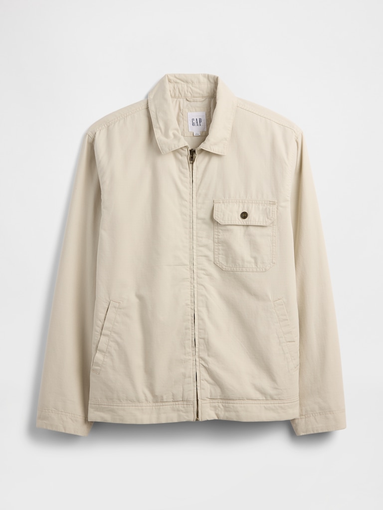 Relaxed Ripstop Utility Jacket