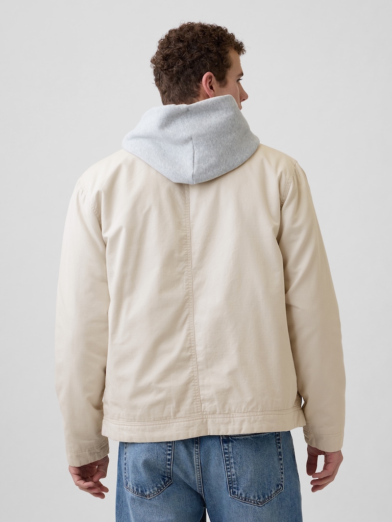 Relaxed Ripstop Utility Jacket