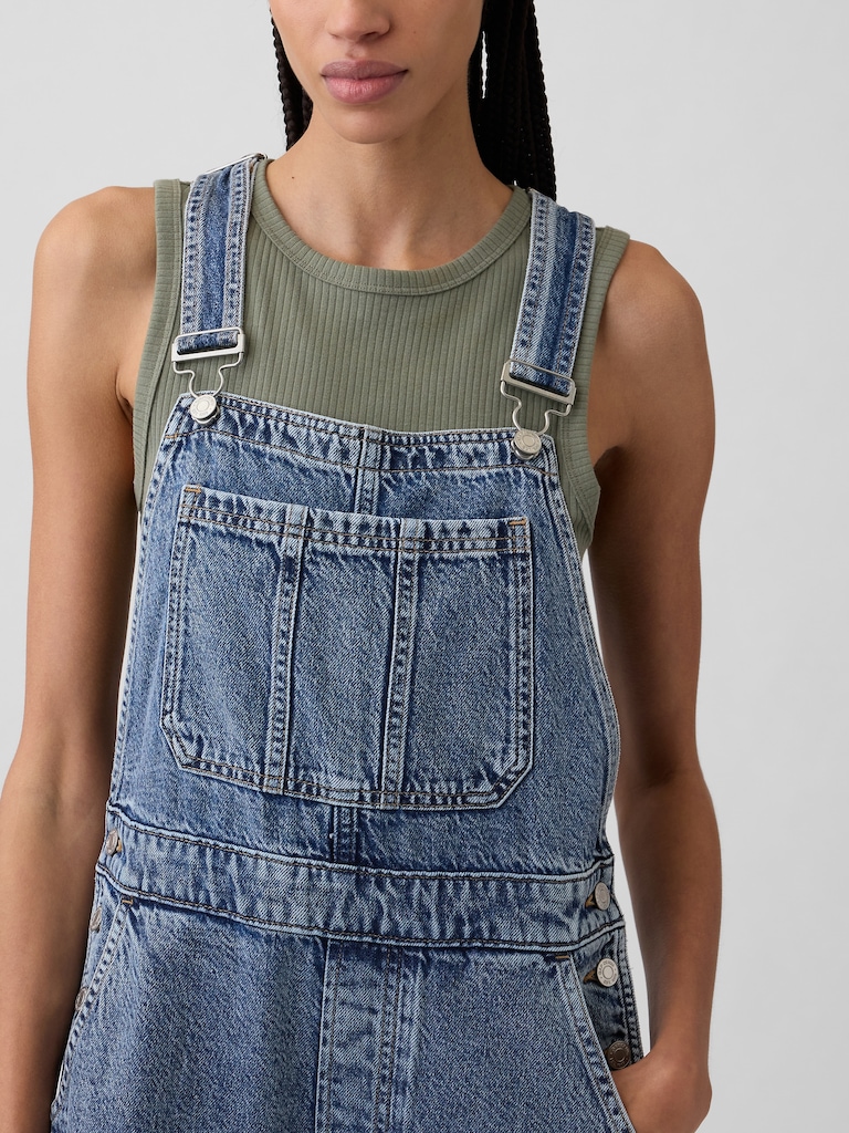 Barrel Denim Overalls