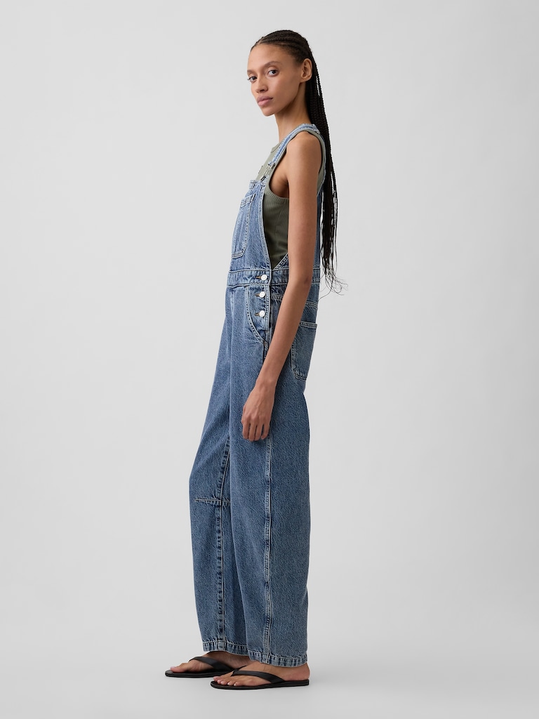 Barrel Denim Overalls