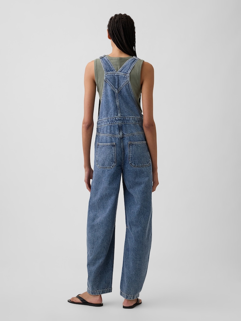 Barrel Denim Overalls
