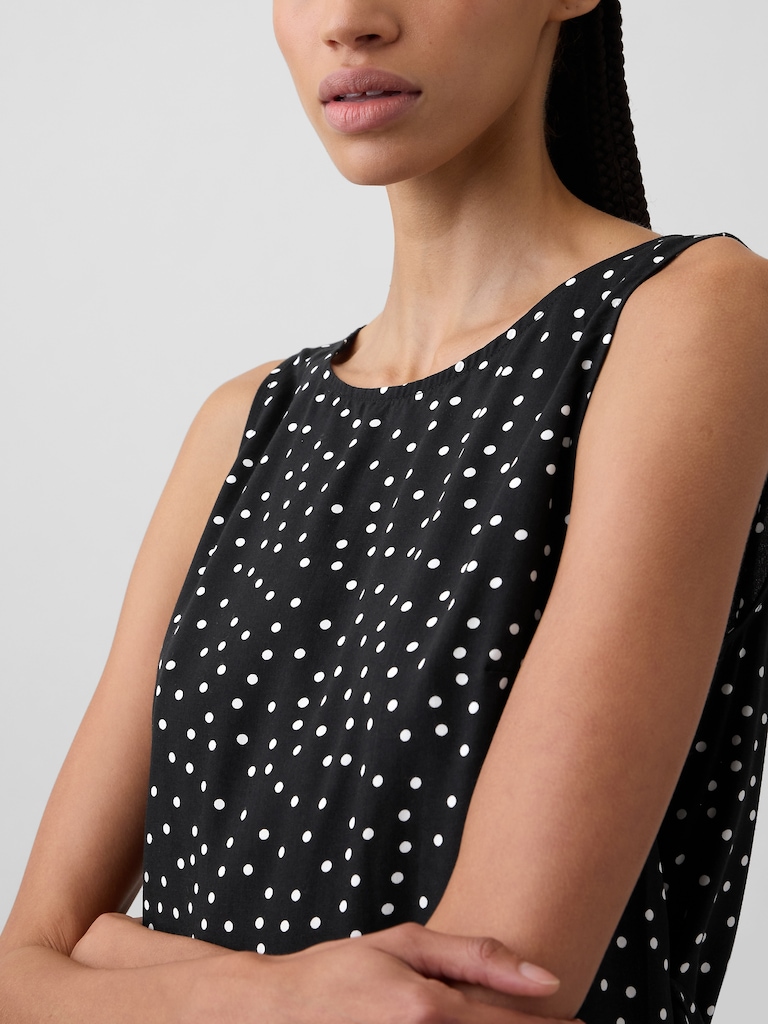 Print Sleeveless Mini Dress