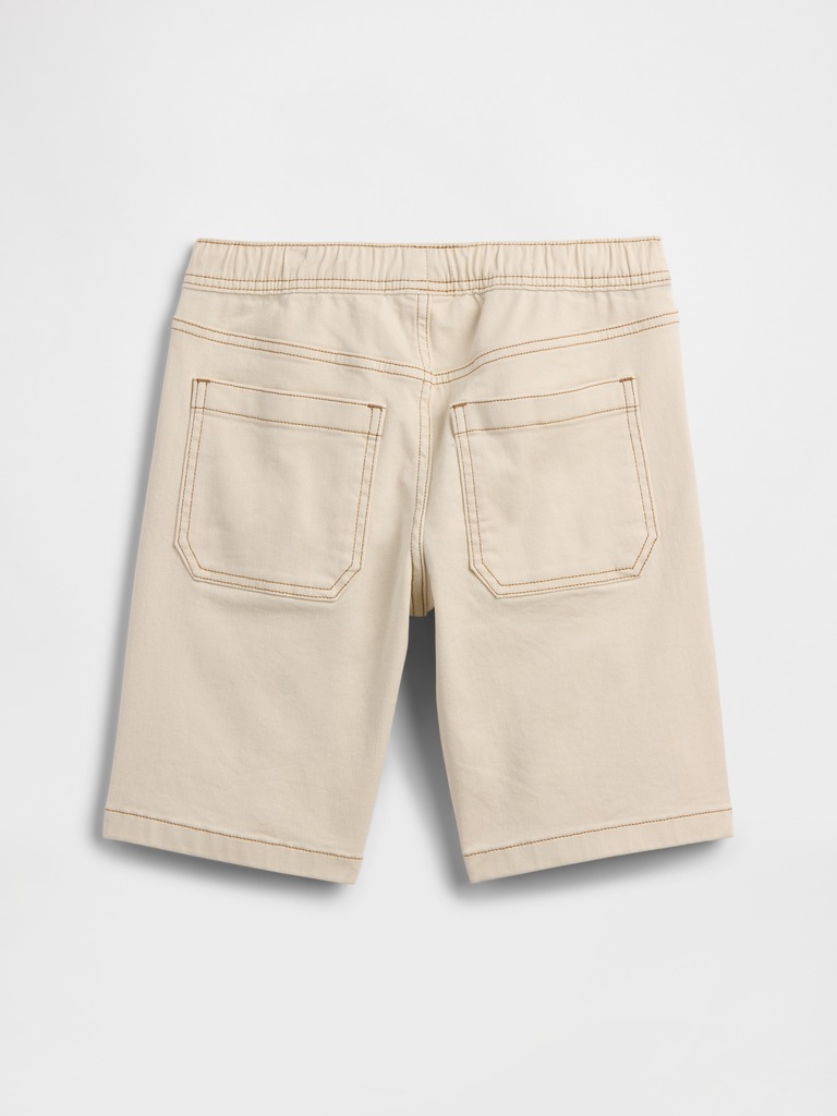 Kids Pull-On Loose Denim Shorts