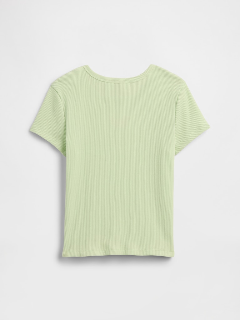 Kids Ribbed Crewneck T-Shirt