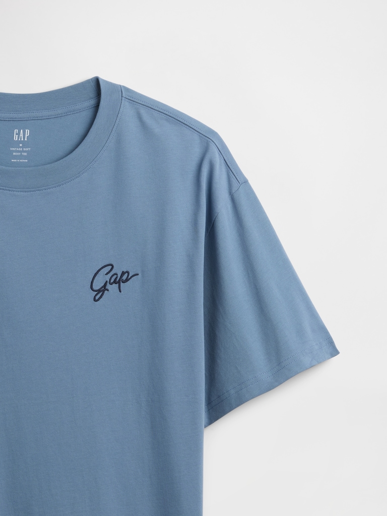 Vintage Soft Boxy Gap Logo T-Shirt