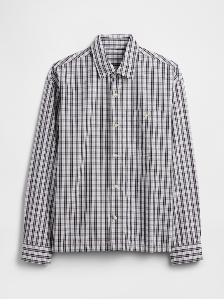 Poplin Shirt in Boxy Fit