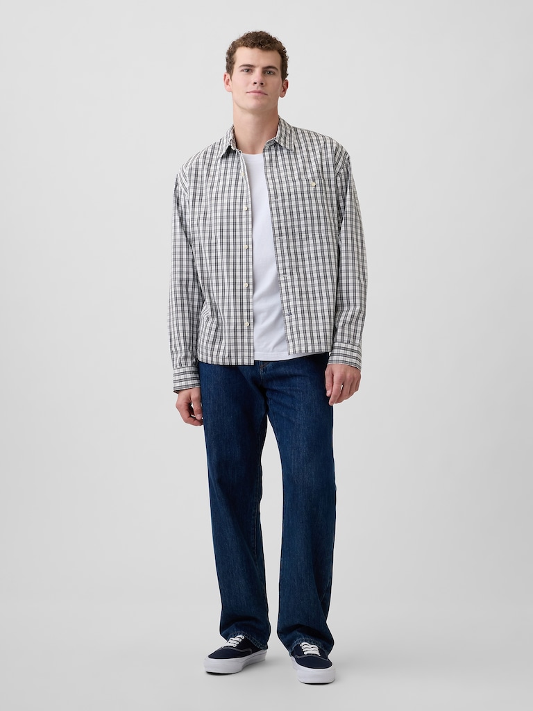 Poplin Shirt in Boxy Fit