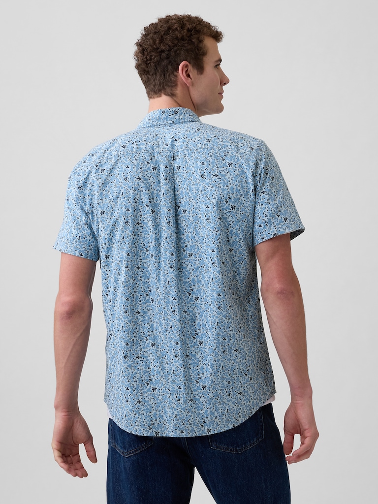 Stretch Poplin Shirt in Standard Fit