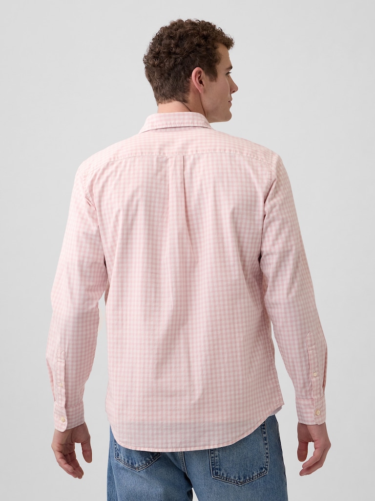 Stretch Poplin Shirt in Standard Fit