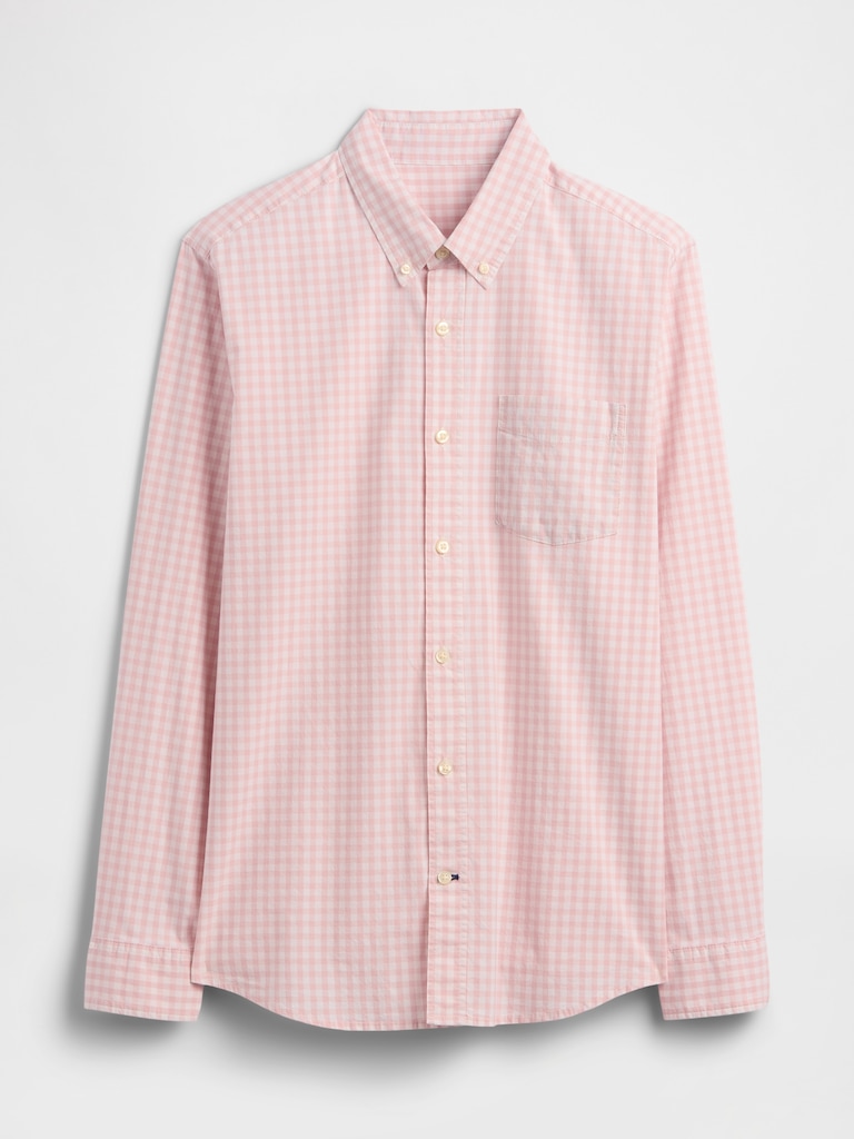 Stretch Poplin Shirt in Standard Fit