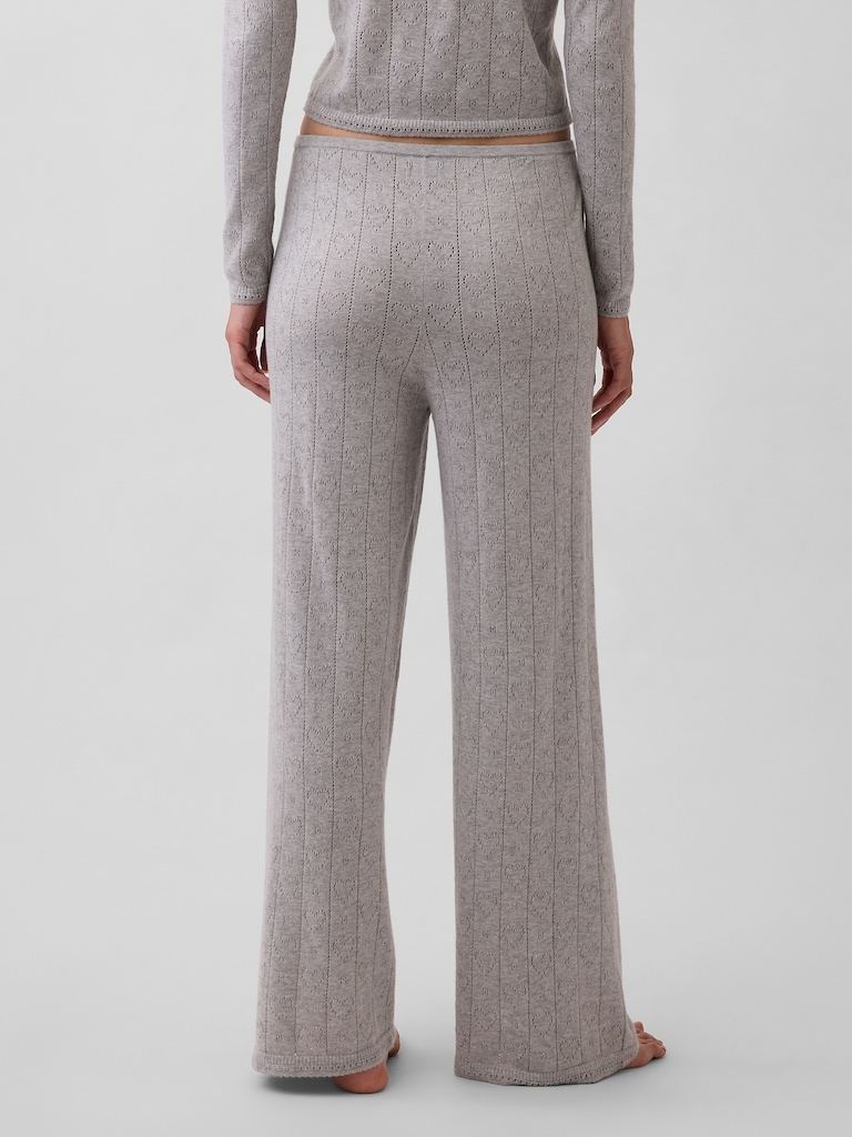 Lightweight CashSoft Pointelle Heart PJ Pants