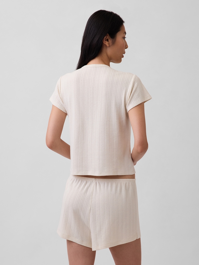 Pointelle PJ T-Shirt