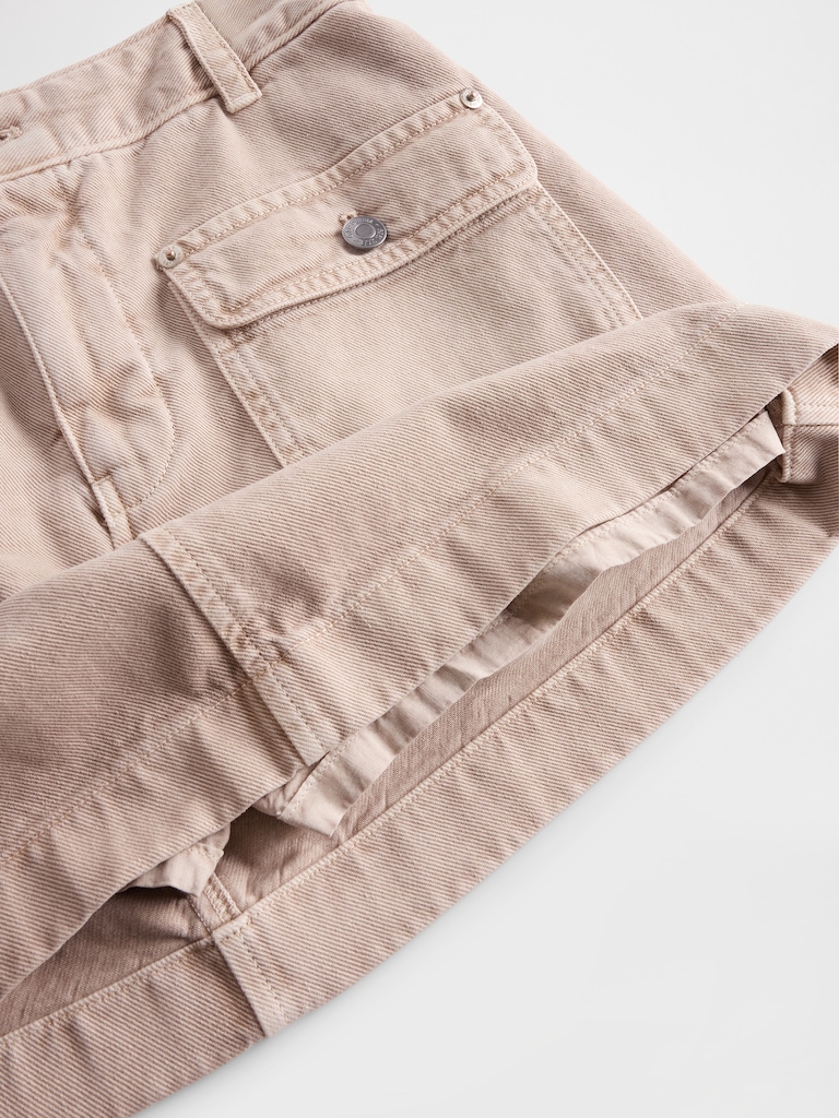 High Rise Cargo Mini Skort