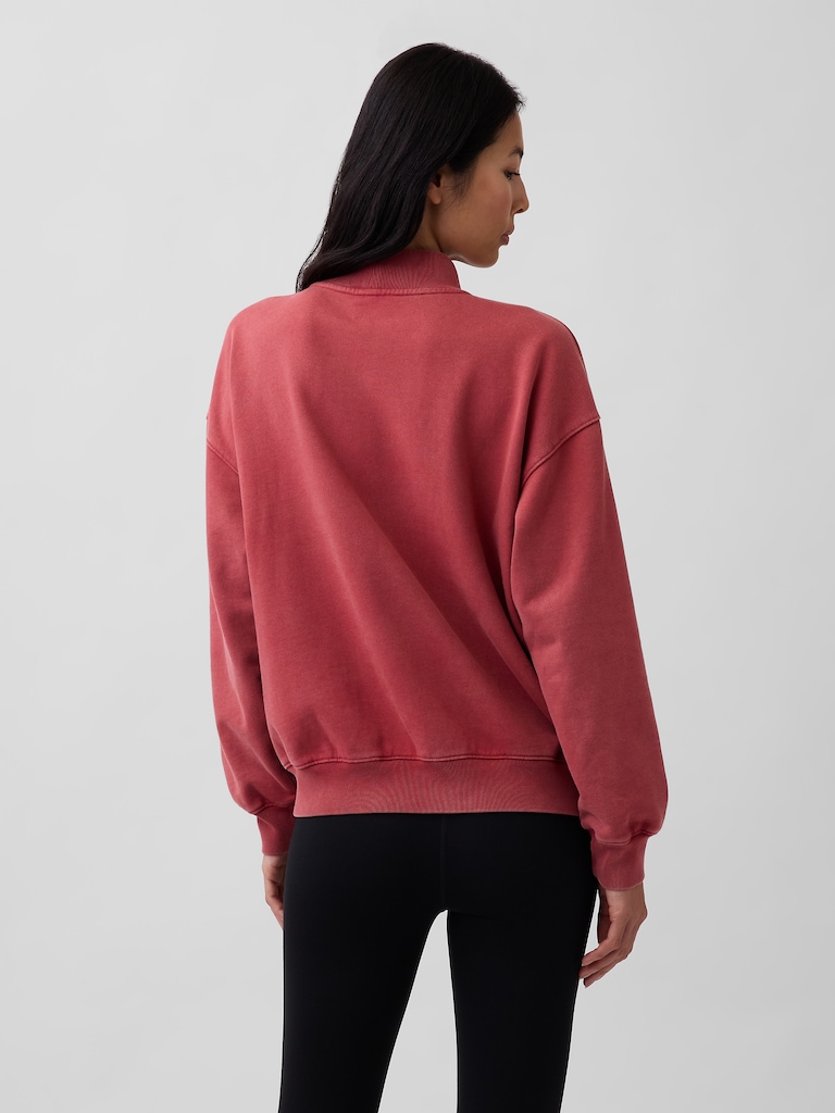 Heavyweight French Terry Oversized Mockneck Sweatshirt