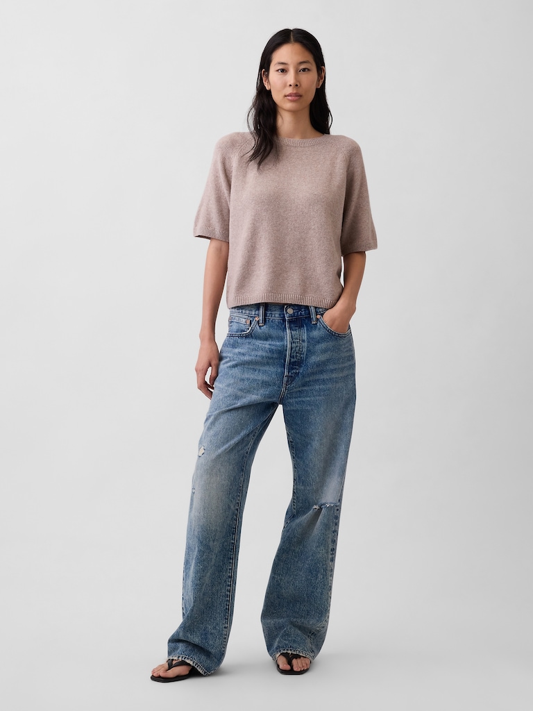 CashSoft Raglan Sweater T-Shirt