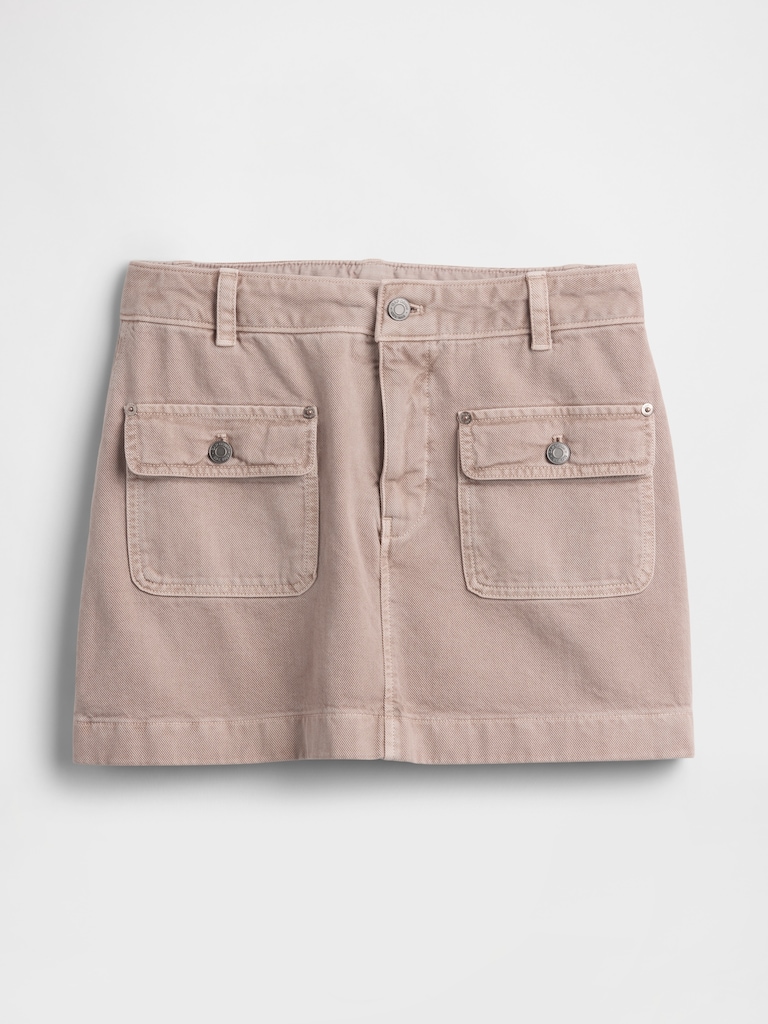 High Rise Cargo Mini Skort
