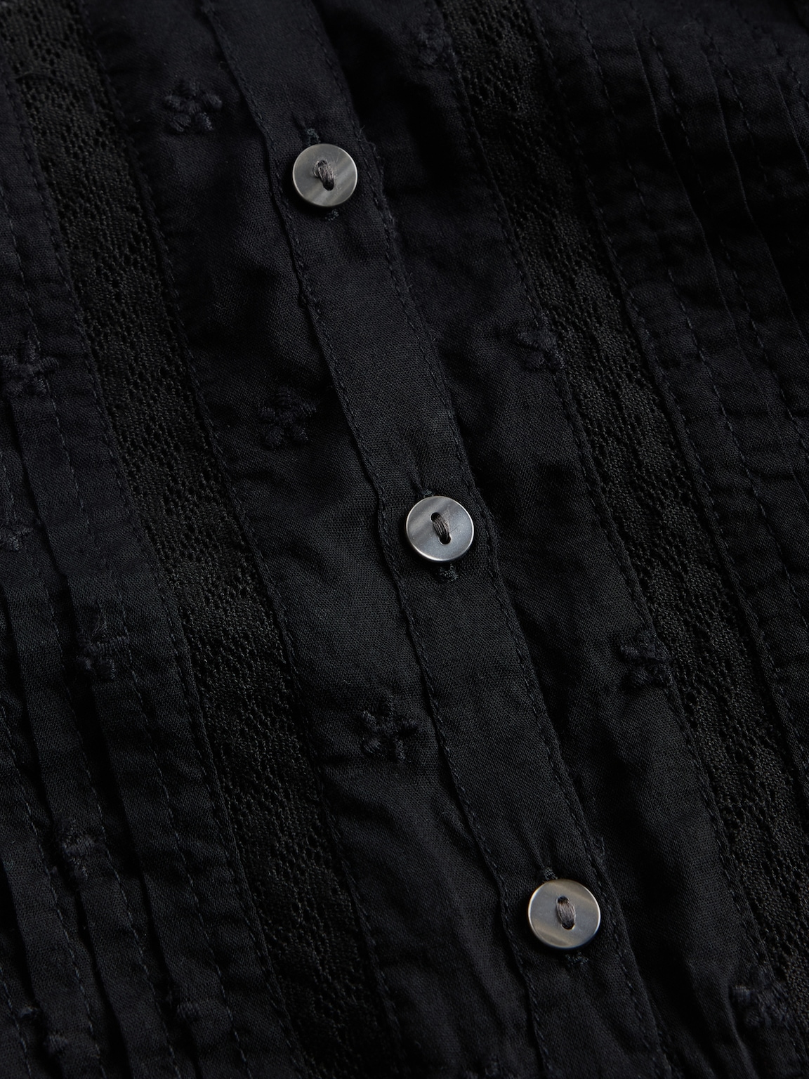 Lace-Trim Peplum Top