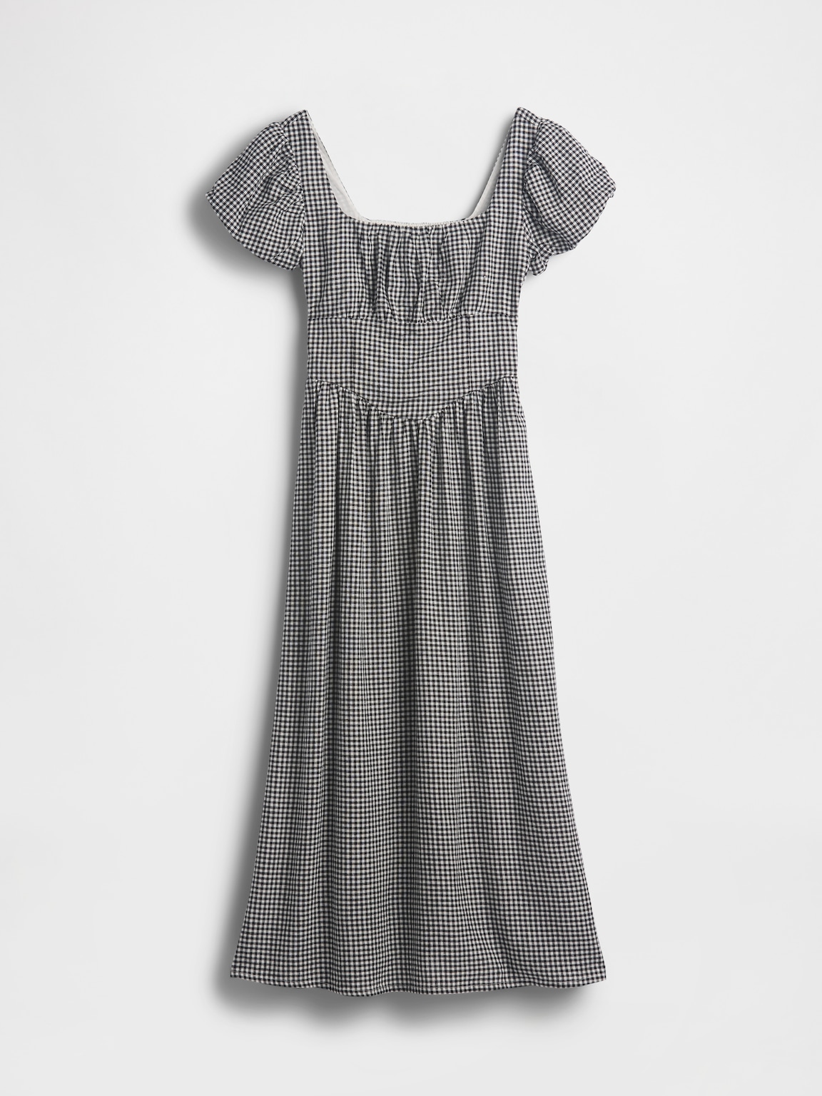 Linen-Blend Drop-Waist Maxi Dress