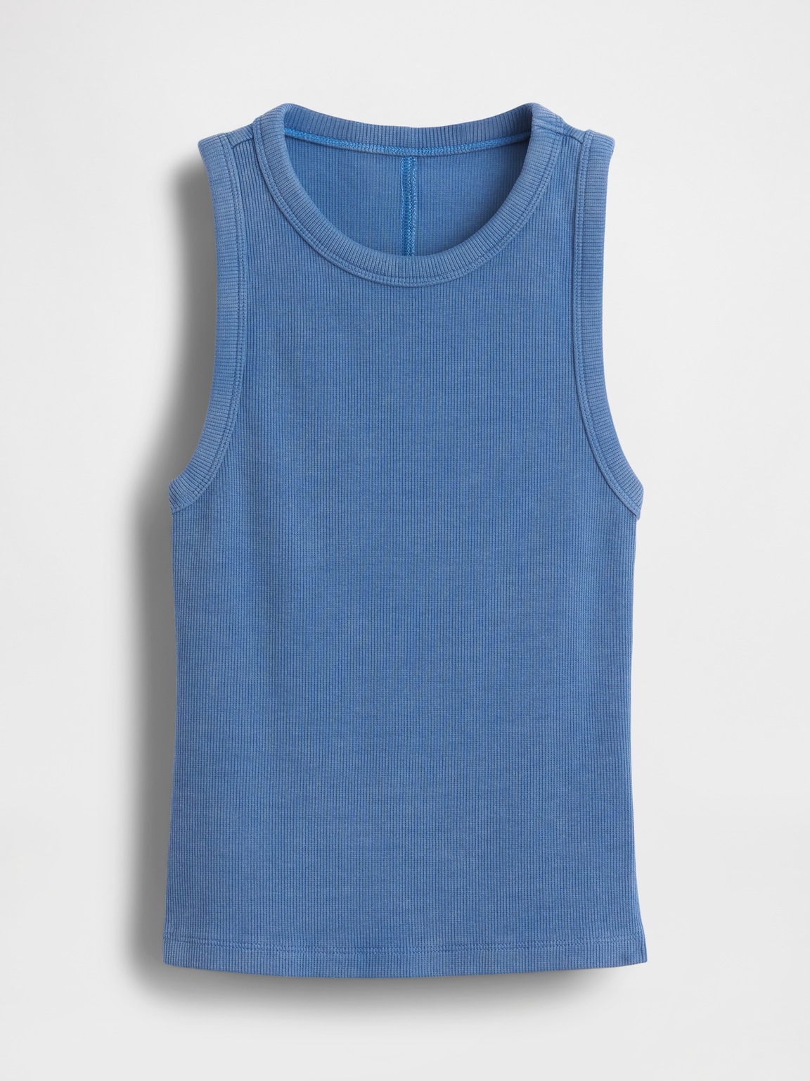 Heavyweight Rib Halter Tank Top