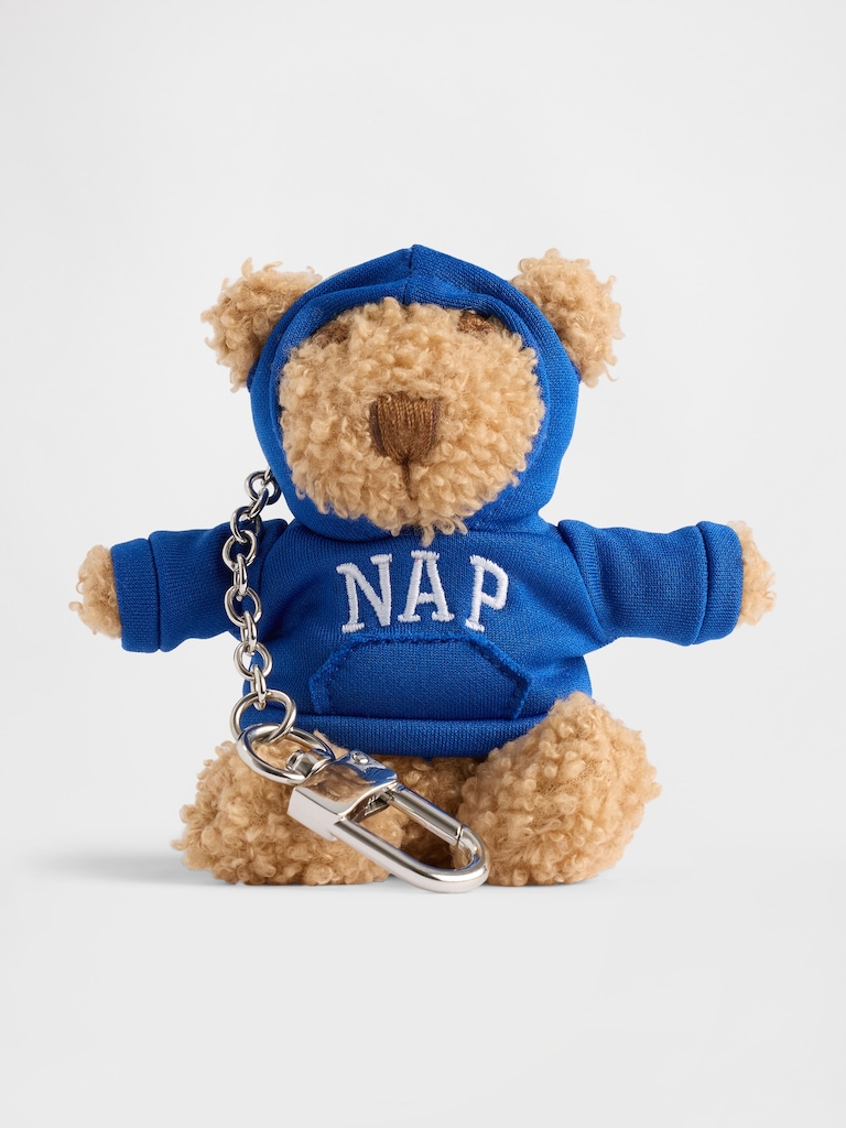 Brannan Bear Nap Hoodie Keychain Charm