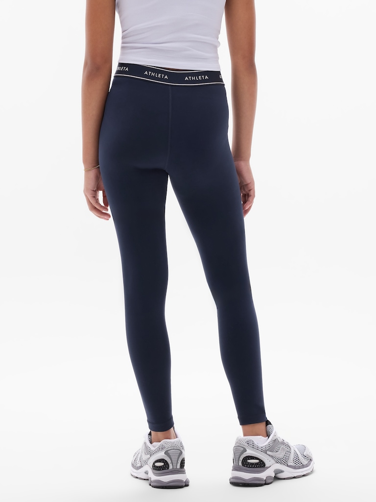 Athleta Girl High Rise Chit Chat Logo Legging