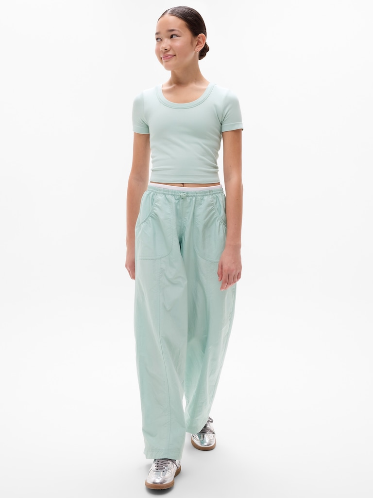 Athleta Girl Rise Above Rib Scoop Tee