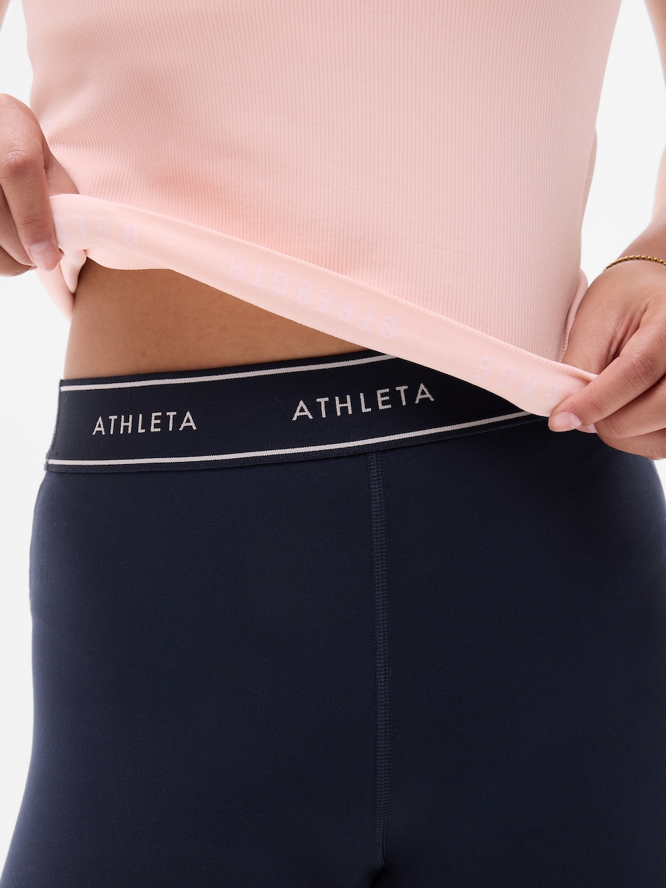 Athleta Girl Rise Above Rib Scoop Tee