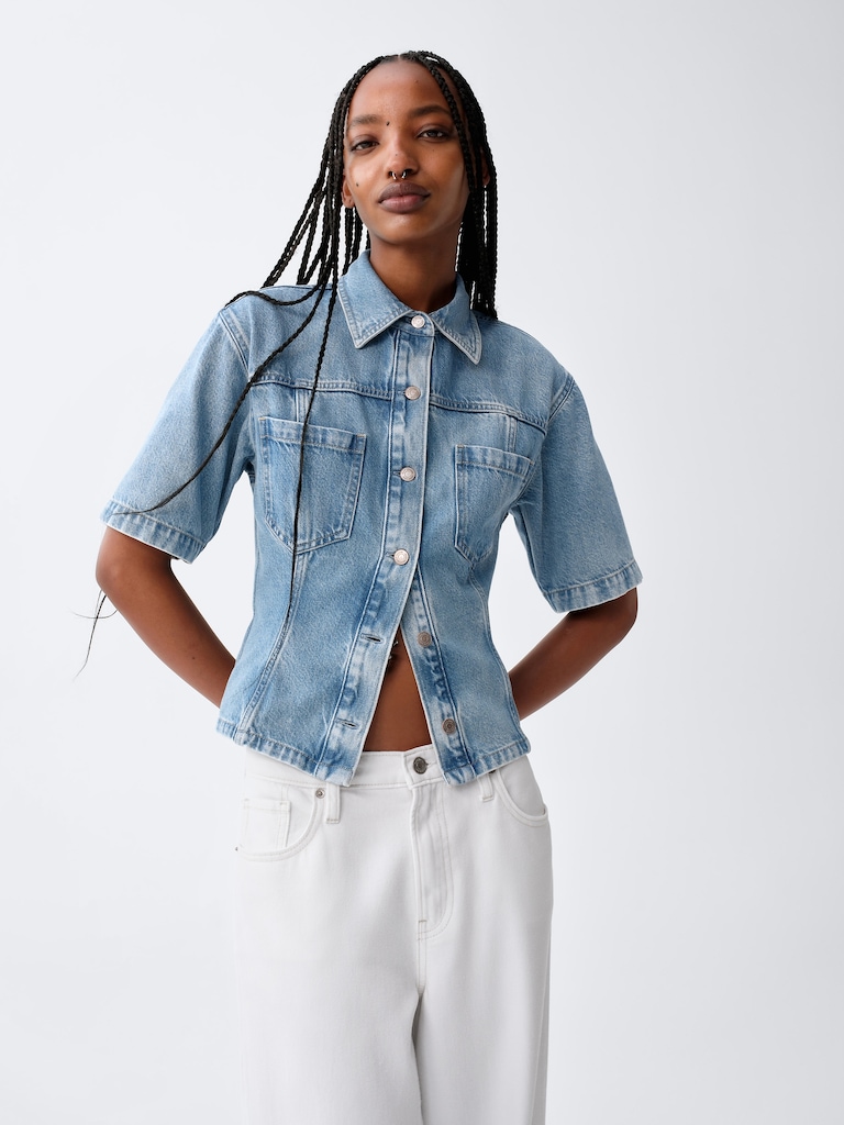 UltraSoft Denim Pocket Shirt