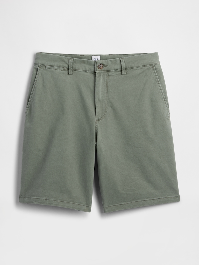 9" Essential Khaki Shorts