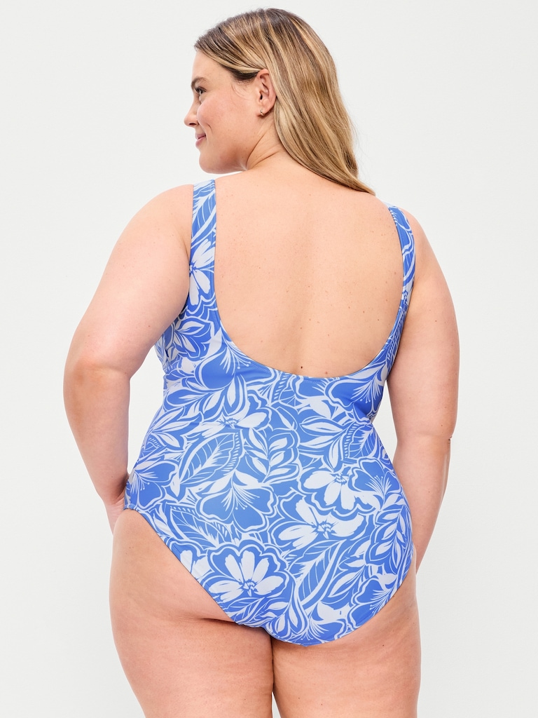 High-Neck One-Piece Swimsuit